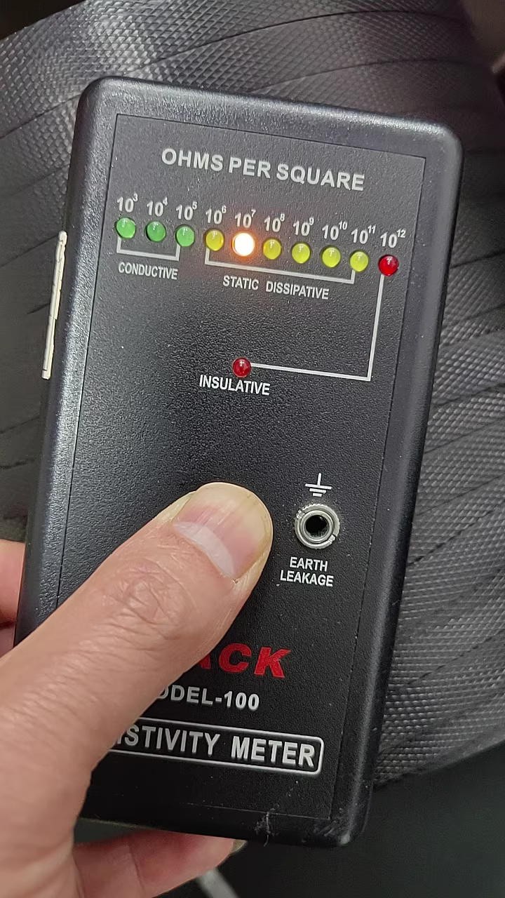 ESD test for Anti-Static ESD PP Strap ESD test for Anti-Static ESD PP Strap